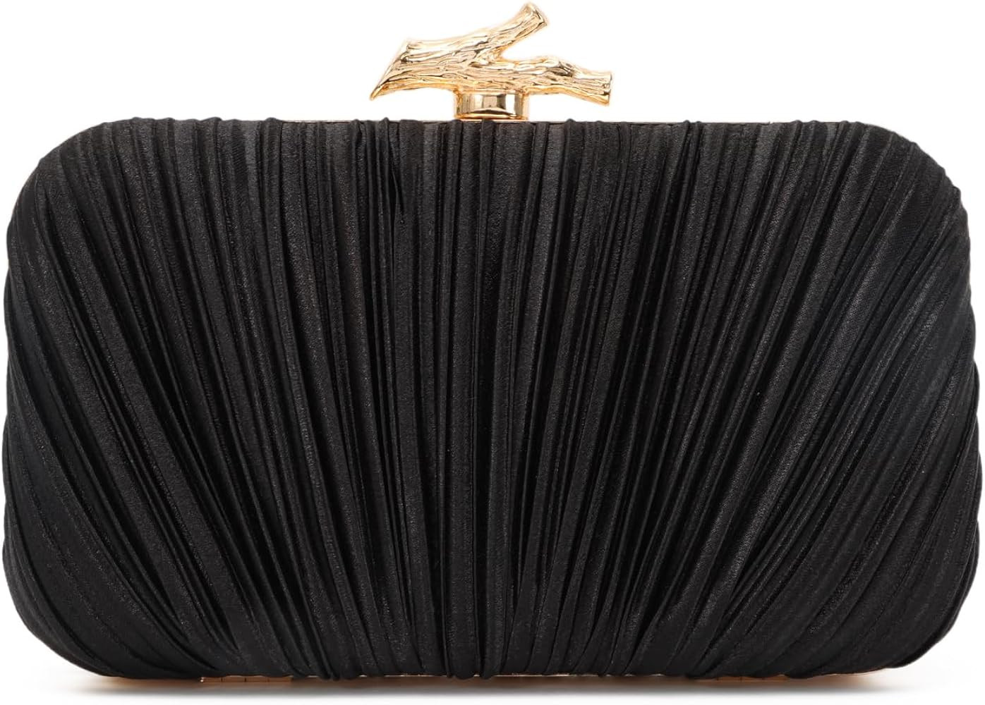 Freie Liebe Clutch Purses for Women Evening Bag Pleated Clutch Bag with Chain for Wedding Party | Amazon (US)