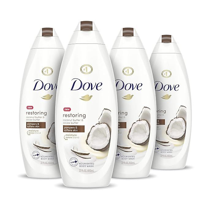 Dove Purely Pampering Body Wash for Dry Skin Coconut Butter and Cocoa Butter Effectively Washes A... | Amazon (US)