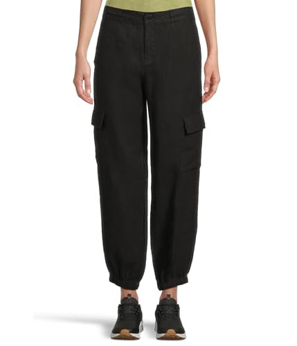 Sanctuary Women's Take Over Linen Joggers Black Size: 25 Inseam: 28 | Amazon (US)