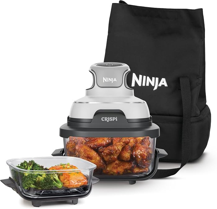 Ninja CRISPi Portable Air Fryer, 3.8L & 1.4L, 4-in-1: Air Fry, Roast, Keep Warm, Recrisp, Space S... | Amazon (UK)