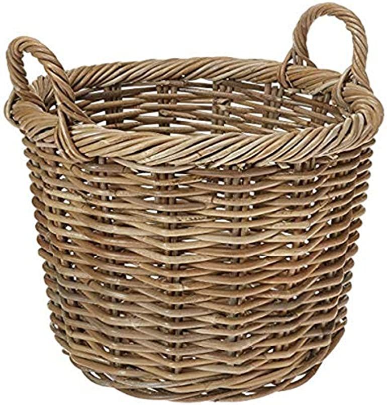 Amazon.com: Kouboo Kobo Rattan Round Planter, Gray Decorative Storage Basket : Patio, Lawn & Gard... | Amazon (US)