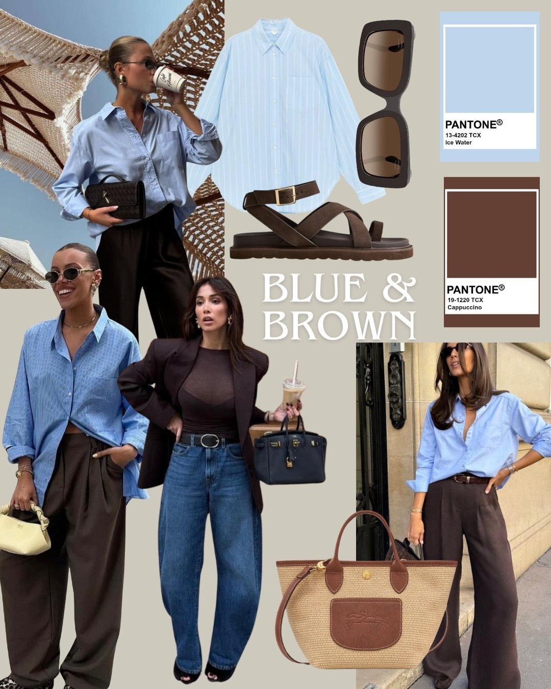 Blue and brown colour combo for Spring

#LTKspring #LTKstyletip #LTKeurope