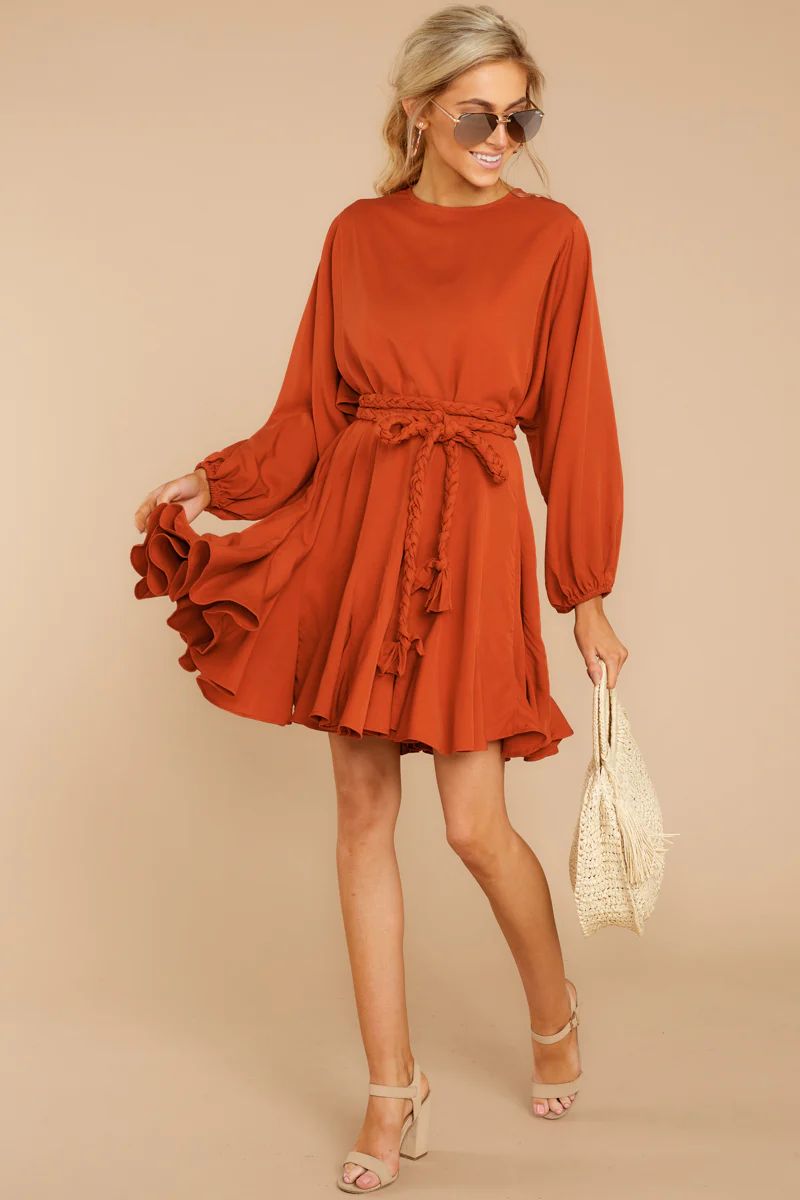 Everyday Here Orange Dress | Red Dress 