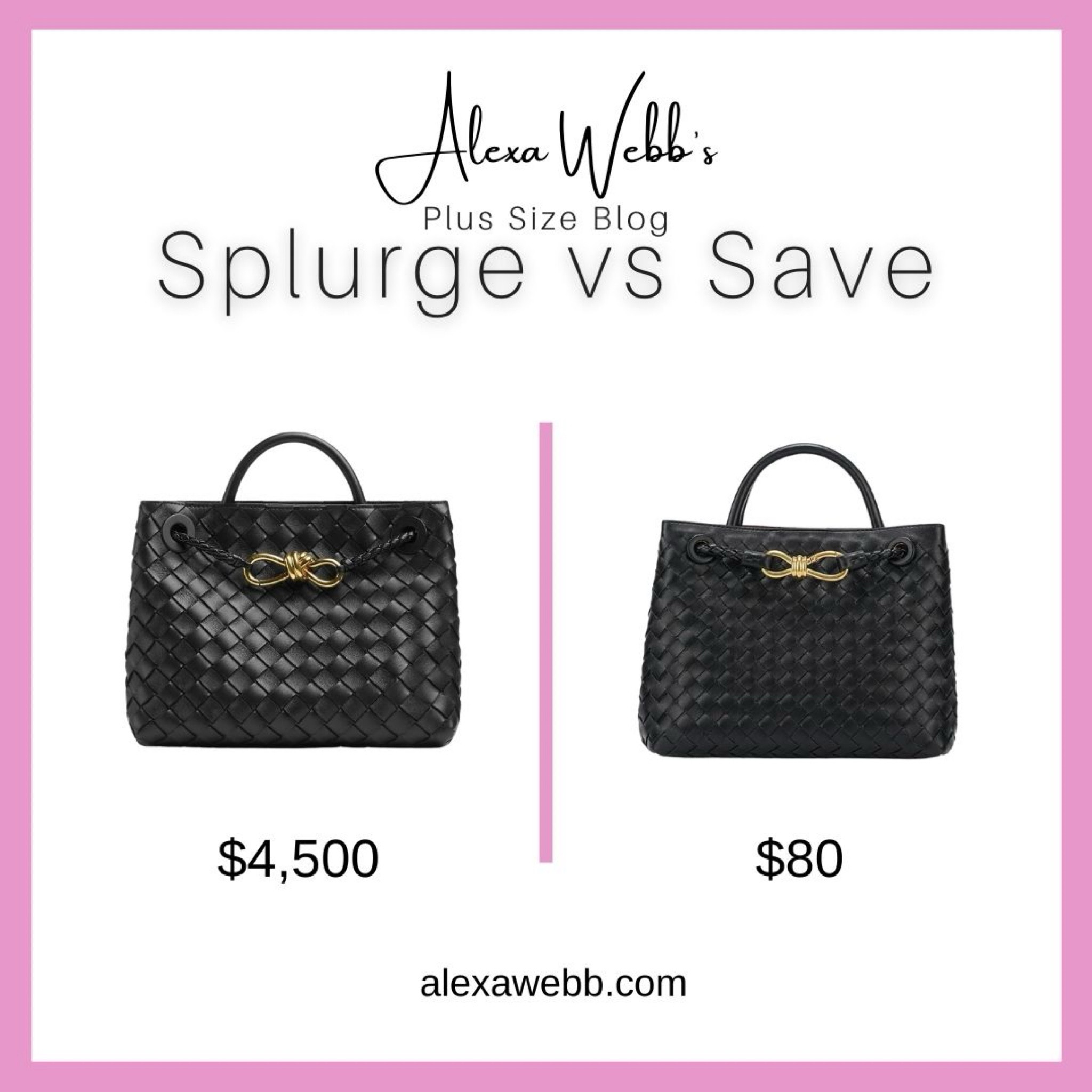 Splurge vs Save by Alexa Webb #plussize

#LTKStyleTip #LTKPlusSize #LTKItBag