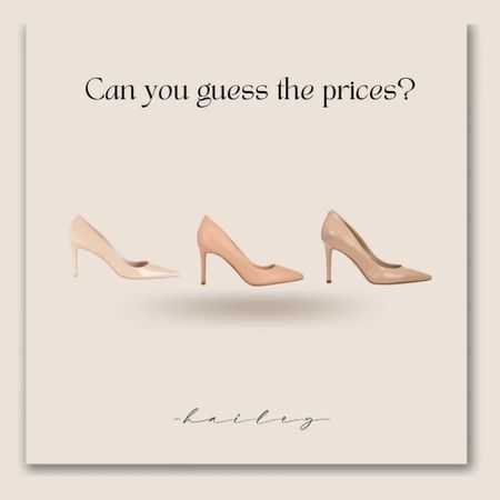 Can you guess the price of these three nude leather point toe pumps? I love finding options in price point to help me be a smart shopper.

There is nothing better than a beige or nude pump. These are the kinds of shoes you wear constantly. Perfect for work, a night out, especially occasion, and every day. 

#LTKFind #LTKGiftGuide #LTKshoecrush