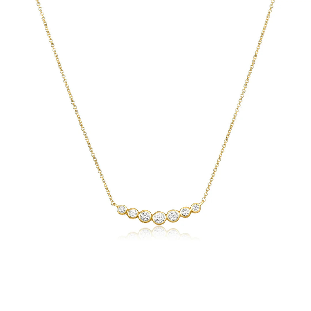 7 Diamond Bubble Necklace | LINDSEY LEIGH JEWELRY