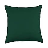 Dark Green Color Tote Pillow Dark Green Color Throw Pillow, 18x18, Multicolor | Amazon (US)
