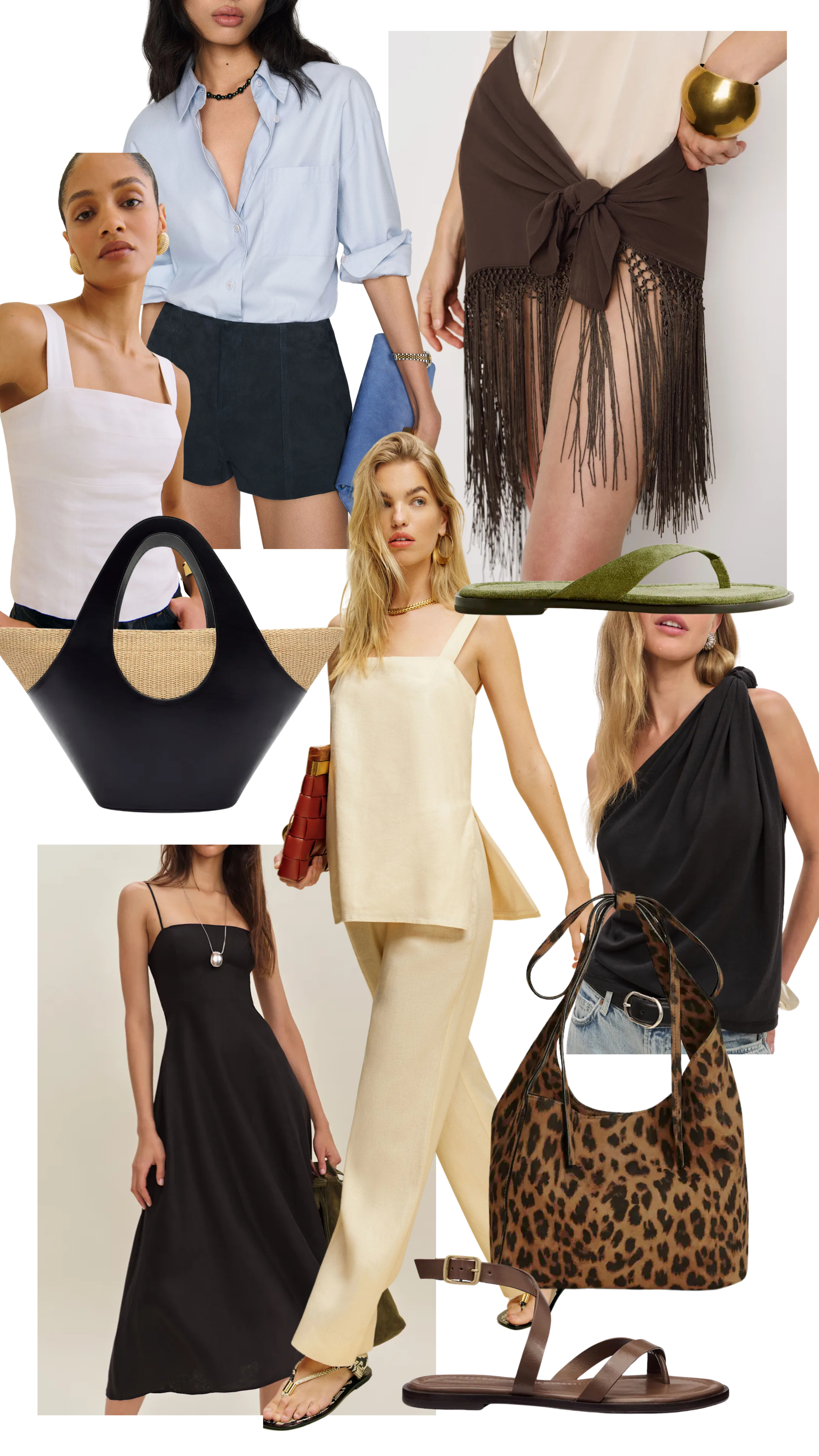 New-in from Reformation that caught my eye—linen sets, fringe details, square necklines, one-shoulder tops, sandals and a bit of leopard for summer.

You can find more style content over on my Substack ’The Wardrobe Edit’ 

 #LTKsummer #LTKstyletip