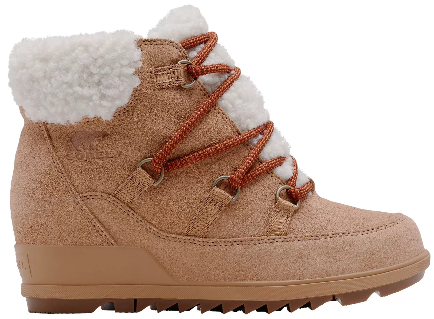 Sorel Women's Evie Cozy Lace Boot, Size 8.5, Tawny Buff/Wood | Public Lands
