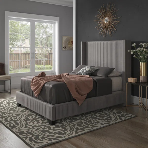 Vita Upholstered Low Profile Standard Bed | Wayfair Professional