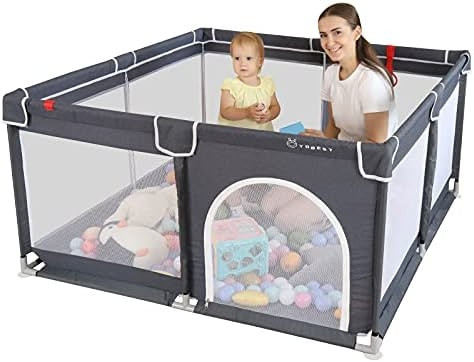 YOBEST Baby Playpen, Extra Large Playyard for Baby, Play Pens for Babies and Toddlers, Sturdy Saf... | Amazon (US)