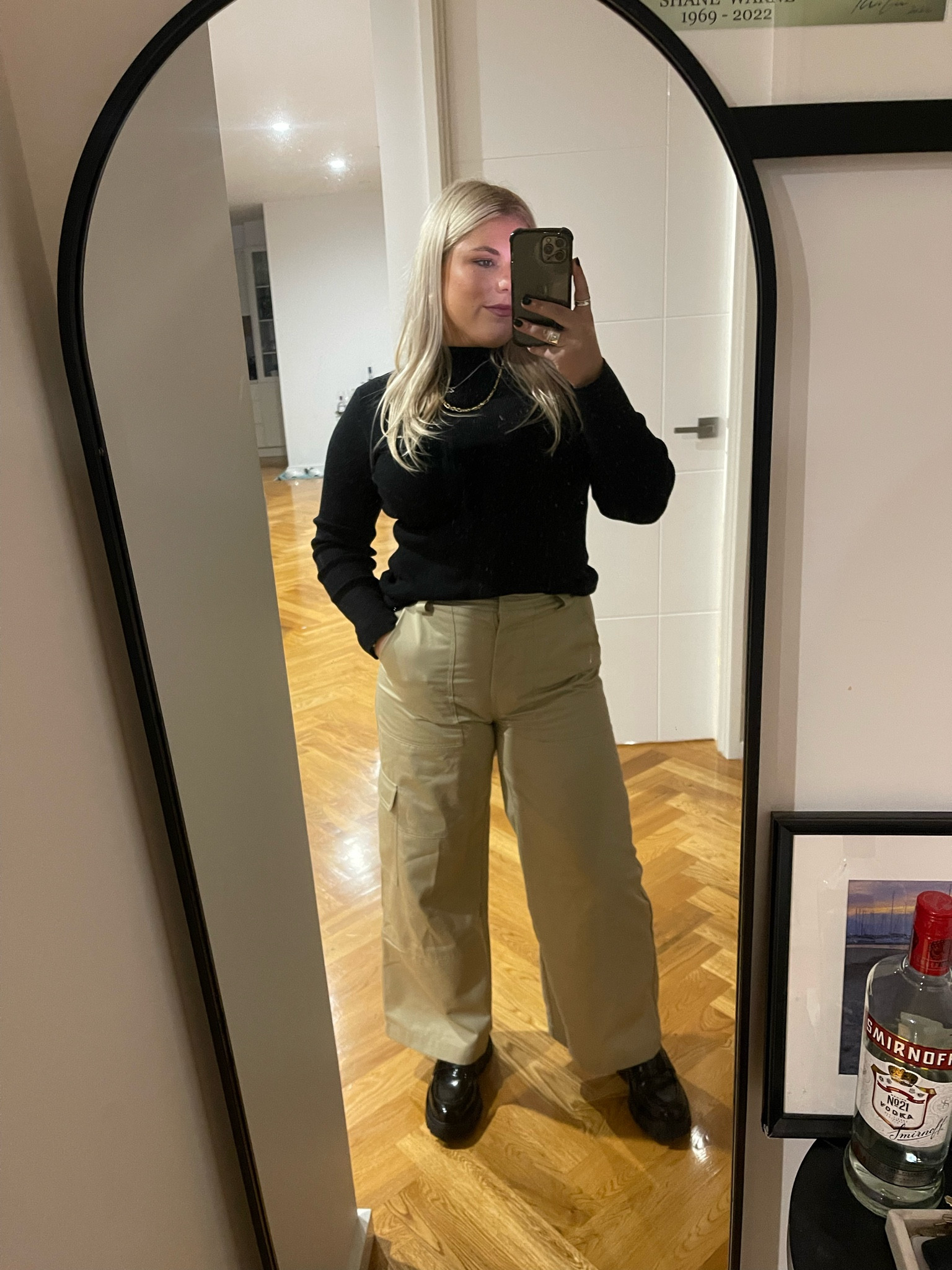 Black top , Cargo pants & loafers outfit 

#LTKaustralia #LTKeurope #LTKfit