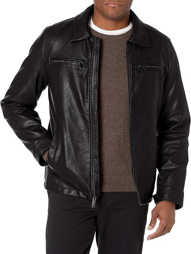 Dockers Men's James Faux Leather Jacket | Amazon (US)