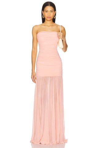 Adele Dress in Peche | Revolve Clothing (Global)