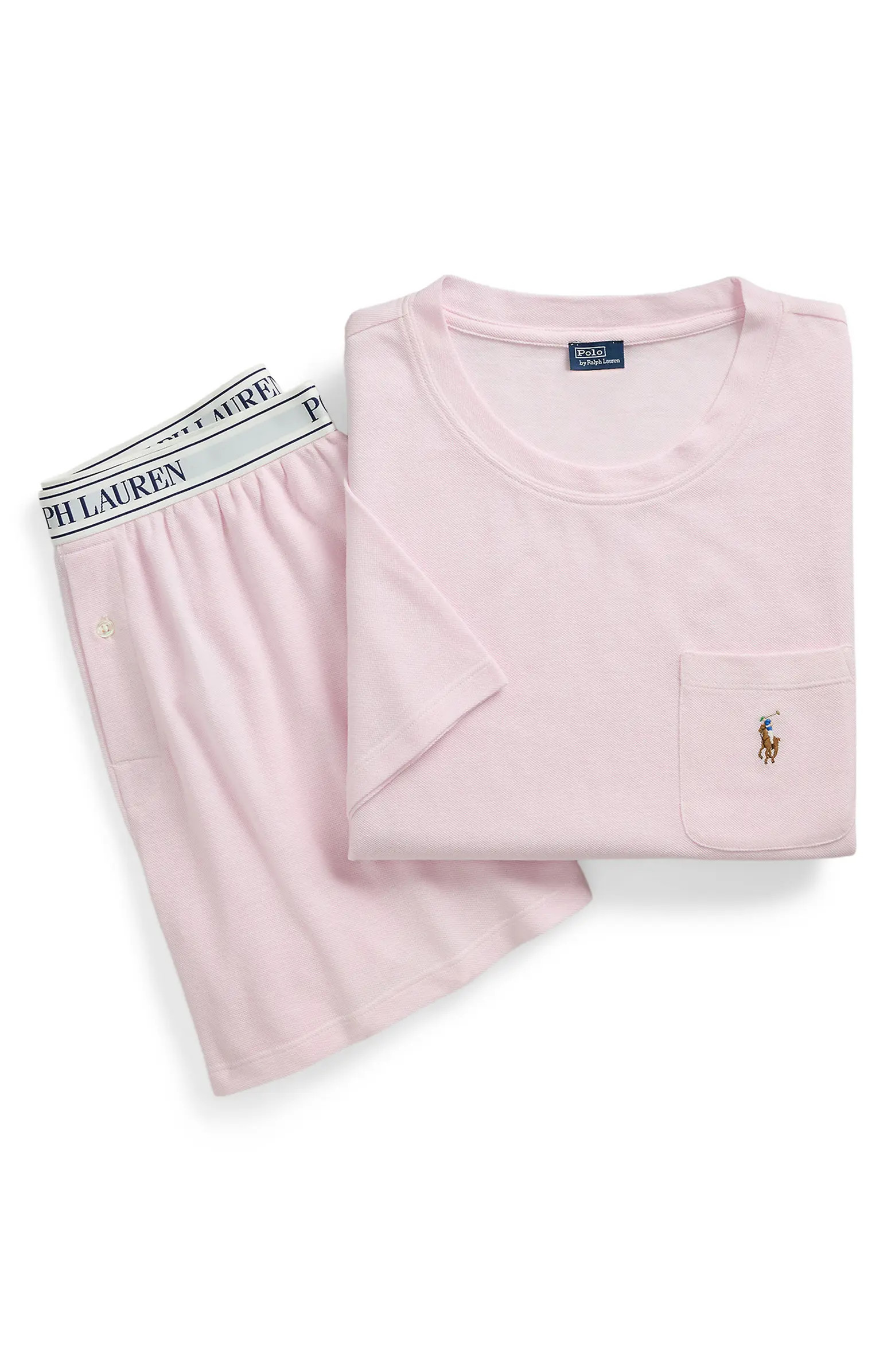 Polo Ralph Lauren Logo Pocket Cotton & Modal Short Pajamas | Nordstrom | Nordstrom