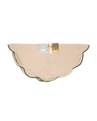 Natural Ric Rac Border Tree Skirt | TJ Maxx