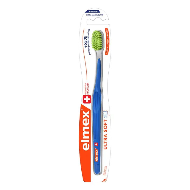 Escova de Dente Elmex Ultra Soft com 1 unidade em promoção | Droga Raia | DrogaRaia (BR)