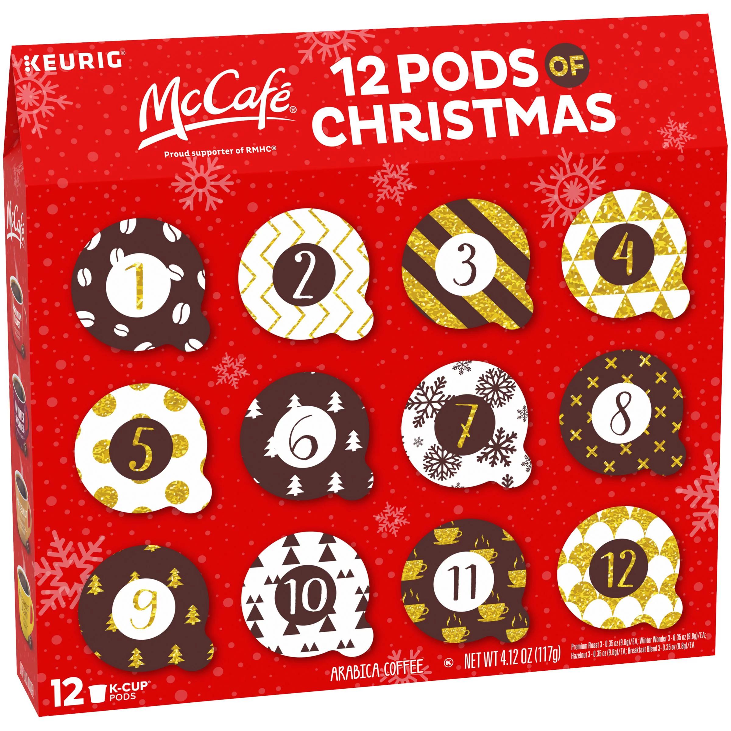 McCafe 12 Pods of Christmas Arabica Coffee K-Cup Pods, 12 ct - 4.12 oz Box | Walmart (US)