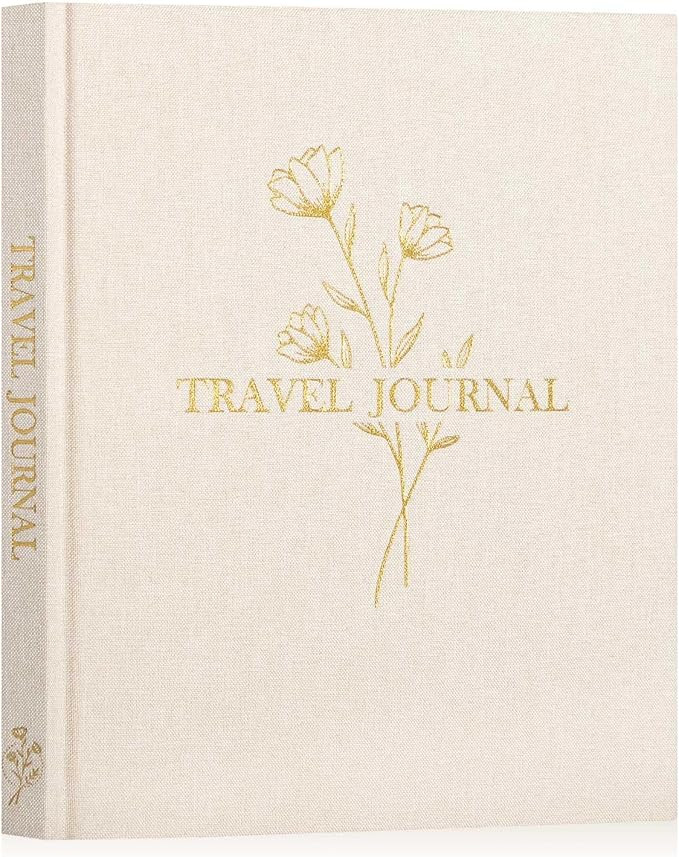 Lanpn Travel Photo Journal Notebook for Women Men, Linen Travel Log Diary Scrapbook Memory Book w... | Amazon (UK)