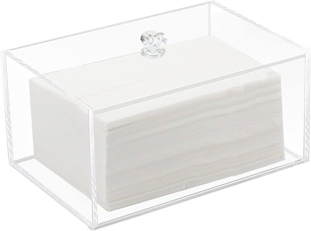 Weiai Acrylic Dryer Sheet Container, Clear Dryer Sheets Storage for Laundry Dispenser Box Holder | Amazon (US)