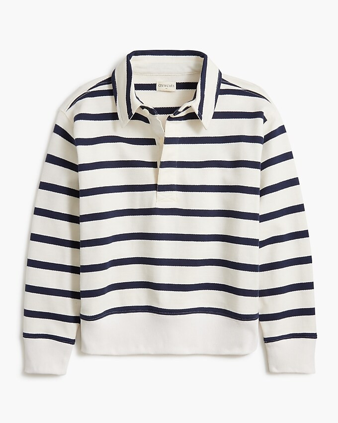 Boys' striped polo sweatshirt | J.Crew Factory