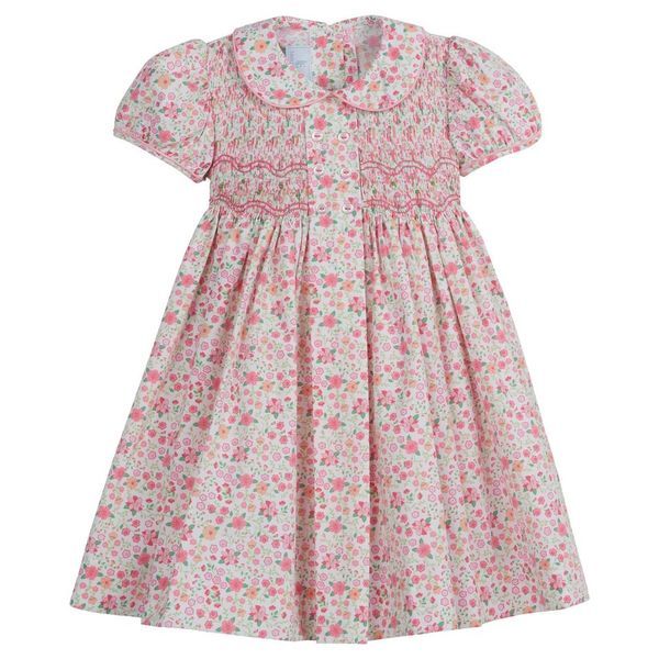 Little English Smocked Bridget Dress- Fairway Floral | JoJo Mommy