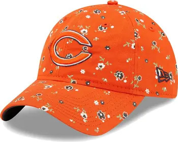 New Era Women's New Era Orange Chicago Bears  Floral 9TWENTY Adjustable Hat | Nordstrom | Nordstrom