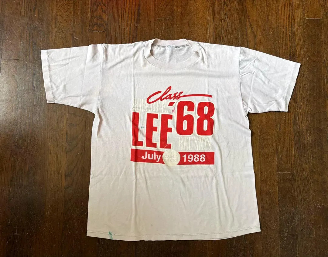 Vintage Class of ‘68 Tshirt Lee high School niche Large white and red | Etsy (US)