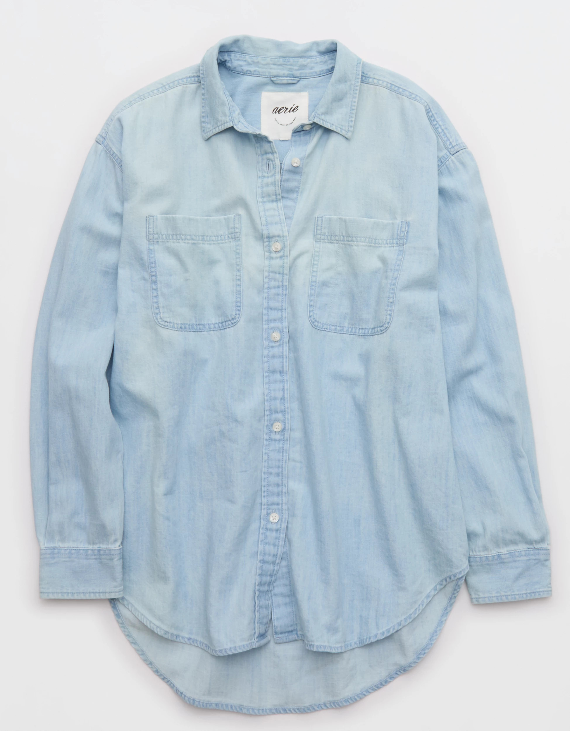 Aerie Anytime Fave Woven Shirt | Aerie