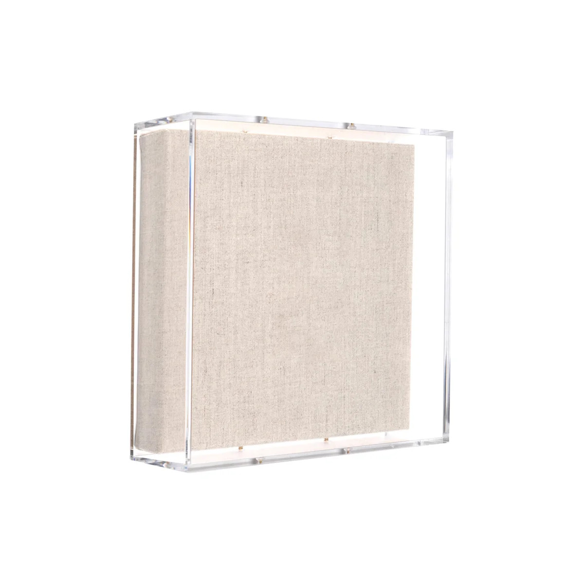 Modern Acrylic Shadowbox with Linen Canvas 2" Depth | UV Grade | Wayfair North America