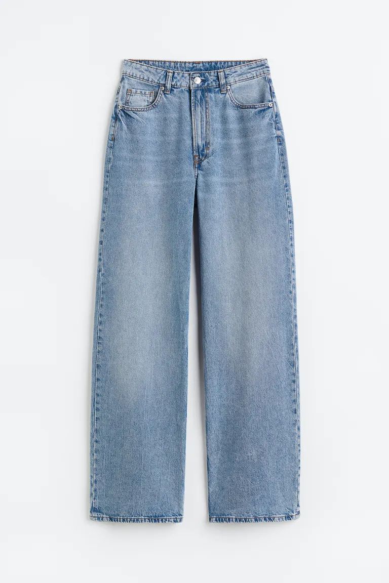 Wide High Jeans - Light denim blue - Ladies | H&M US | H&M (US + CA)