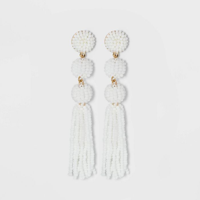 SUGARFIX by BaubleBar Beaded Ball Drop Tassel Earrings | Target