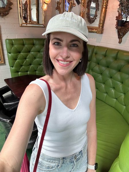 This is an old hat… 😒 now instead of Rose All Day, it’s laundry, dishes, and grocery shopping. But at least I’m staying comfortable and looking cute in this AZ summer heat. 

The hats from a winery in Temecula & the red purse is vintage Gucci. Of course I’m wearing my Nike’s! 

#LTKunder50 #LTKSeasonal #LTKstyletip