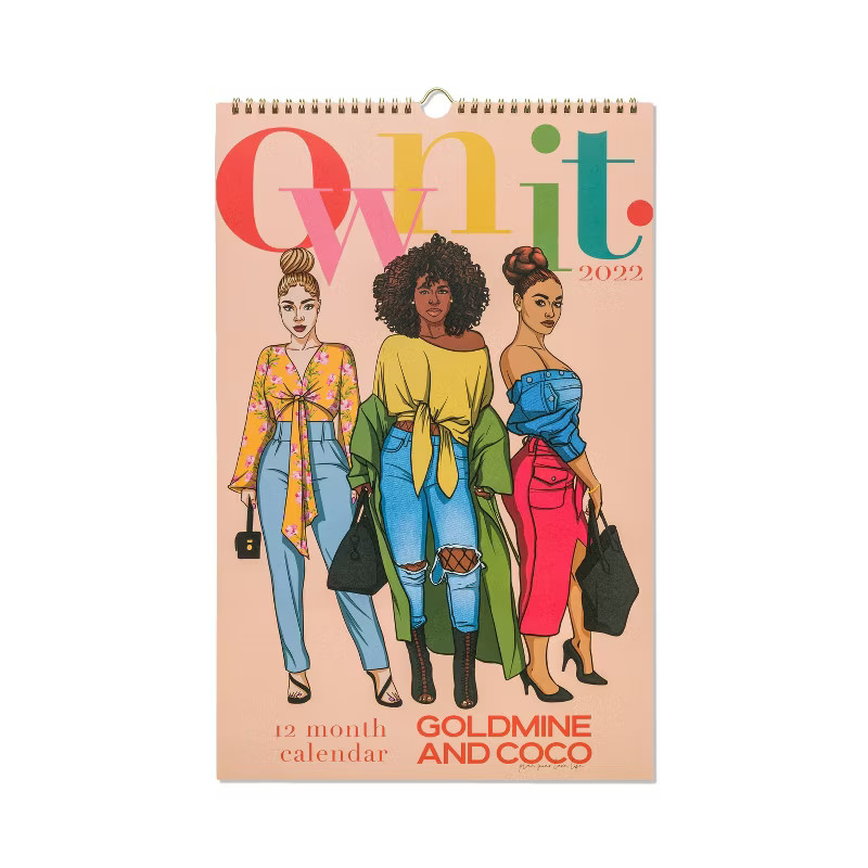 2022 Wall Calendar Goldmine & Coco - DesignWorks Ink | Target