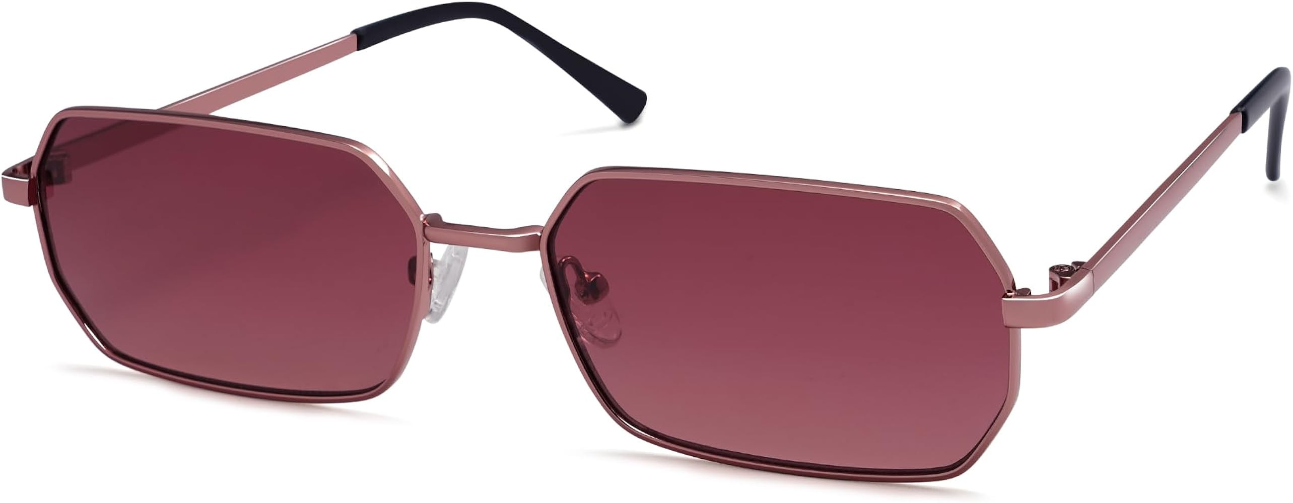 Allarallvr Rectangle Trendy Retro sunglasses for women 70S Narrow Vintage Small Sunnies AR81038 | Amazon (US)