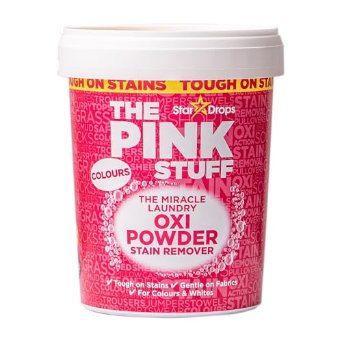 Stardrops The Pink Stuff Miracle Laundry Oxi Powder Stain Remover for Colours, 1kg | Amazon (US)