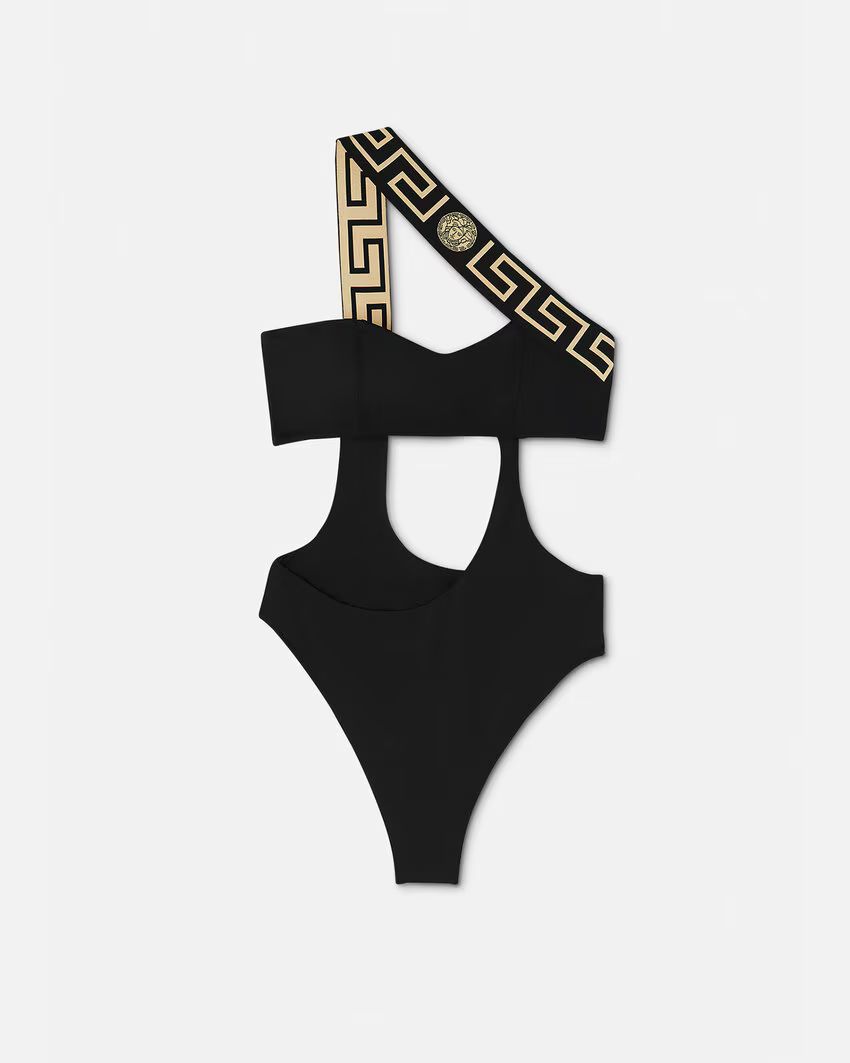 Greca Border One-Piece Swimsuit | Versace (US)