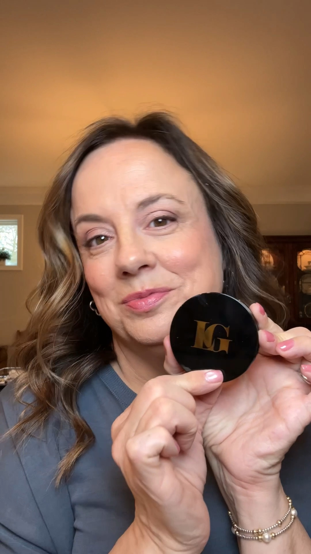 I really like this blush, the Wonder Balm by Laura Geller.  I’m wearing the shade Pinch Me Pink.  

Get it on discount on her site now and an extra 10% off with the code M10.

I applied it with my fingers and then went back with my BK 101 Brush with a bit of concealer left over to blend it in.  It blends beautifully!

#LTKSaleAlert #LTKOver40 #LTKBeauty