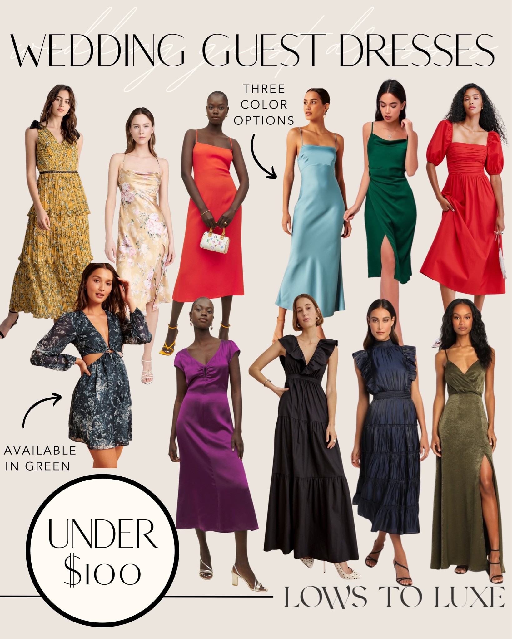 Wedding guest dresses for fall - under $100 - fall wedding - wedding guest - cocktail dresses - elegant dresses - black tie dresses 

#LTKunder100 #LTKSeasonal #LTKwedding