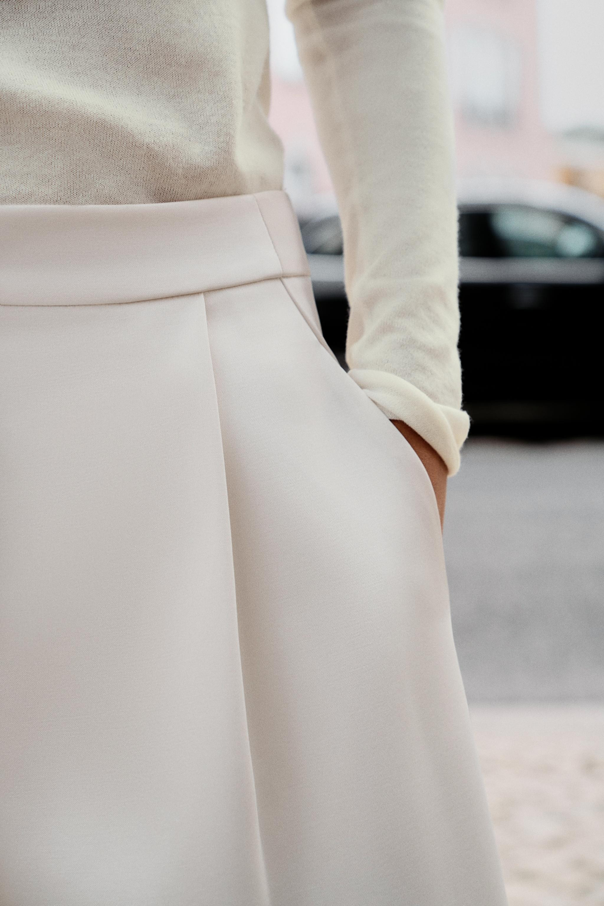SATIN BARREL TROUSERS | Zara UK