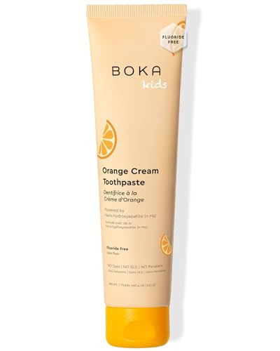 Boka Fluoride Free Toothpaste Nano Hydroxyapatite Toothpaste - Orange Cream Flavor, 4 oz 1Pk US Manufactured | Amazon (US)
