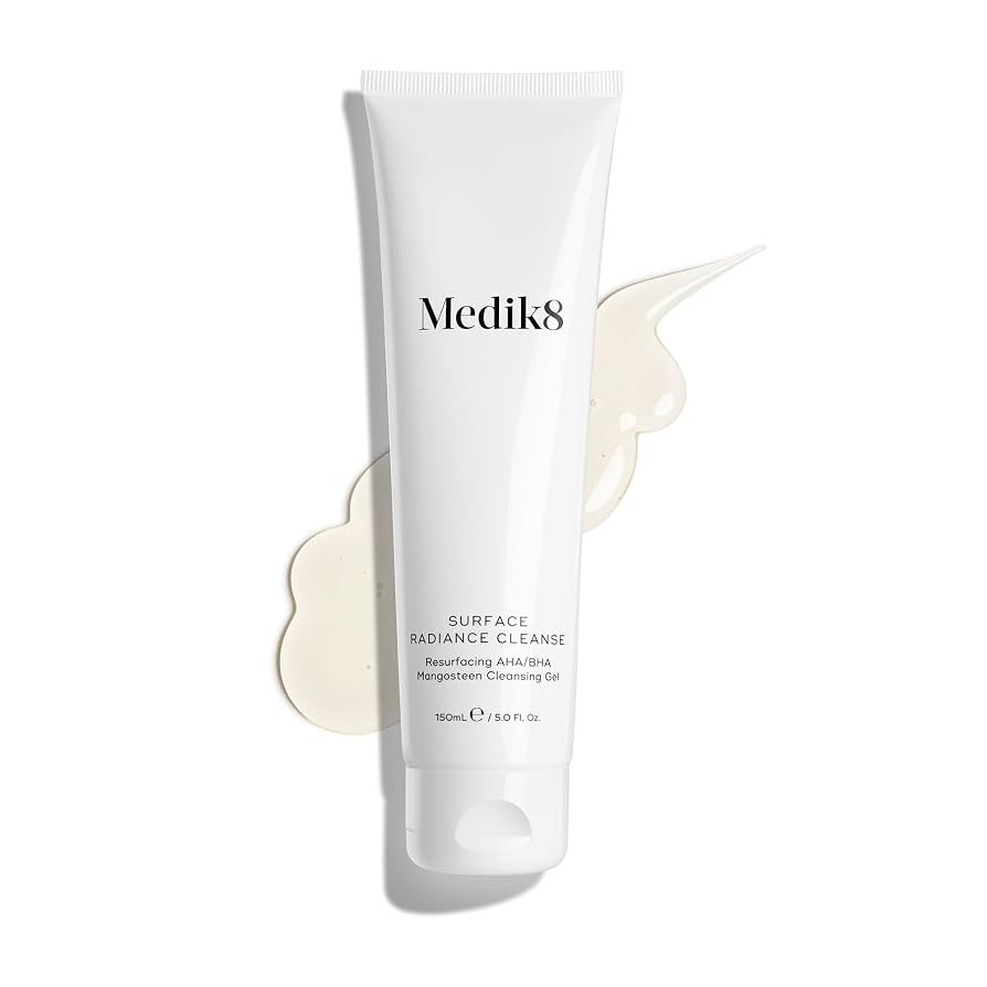 Medik8 Surface Radiance Cleanse - Resurfacing AHA/BHA Mangosteen Cleansing Gel - Salicylic Acid C... | Amazon (UK)