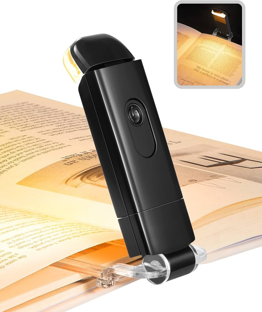 DEWENWILS Book Reading Light, Amber Warm Clip On LED with 3 Adjustable Brightness for Eye Protect... | Amazon (US)