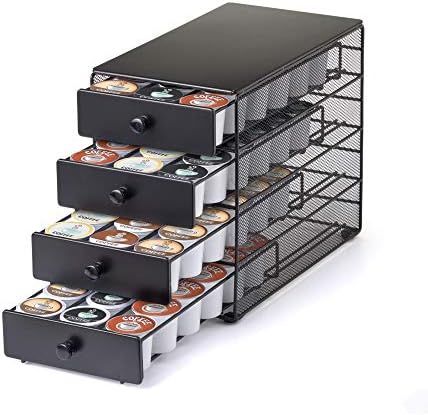Nifty Coffee Pod Drawer – Black Satin Finish, Compatible with K-Cups, 72 Pod Pack Capacity Rack... | Amazon (US)