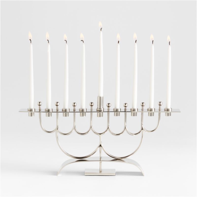 Stainless Steel Menorah by Lucia Eames + Reviews | Crate & Barrel | Crate & Barrel