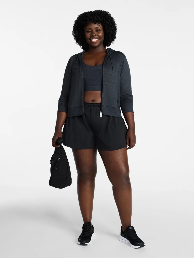 Avia Women's and Women's Plus Flounce Running Shorts, Sizes XS-4X | Walmart (US)