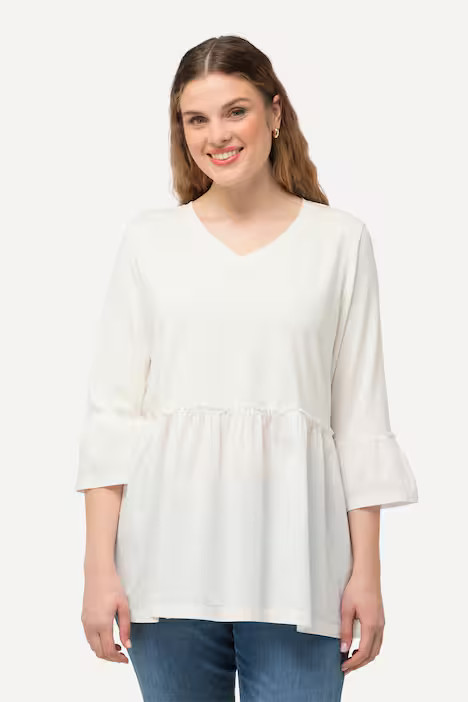 Empire Tulip Sleeve Tee | Ulla Popken - US & CA