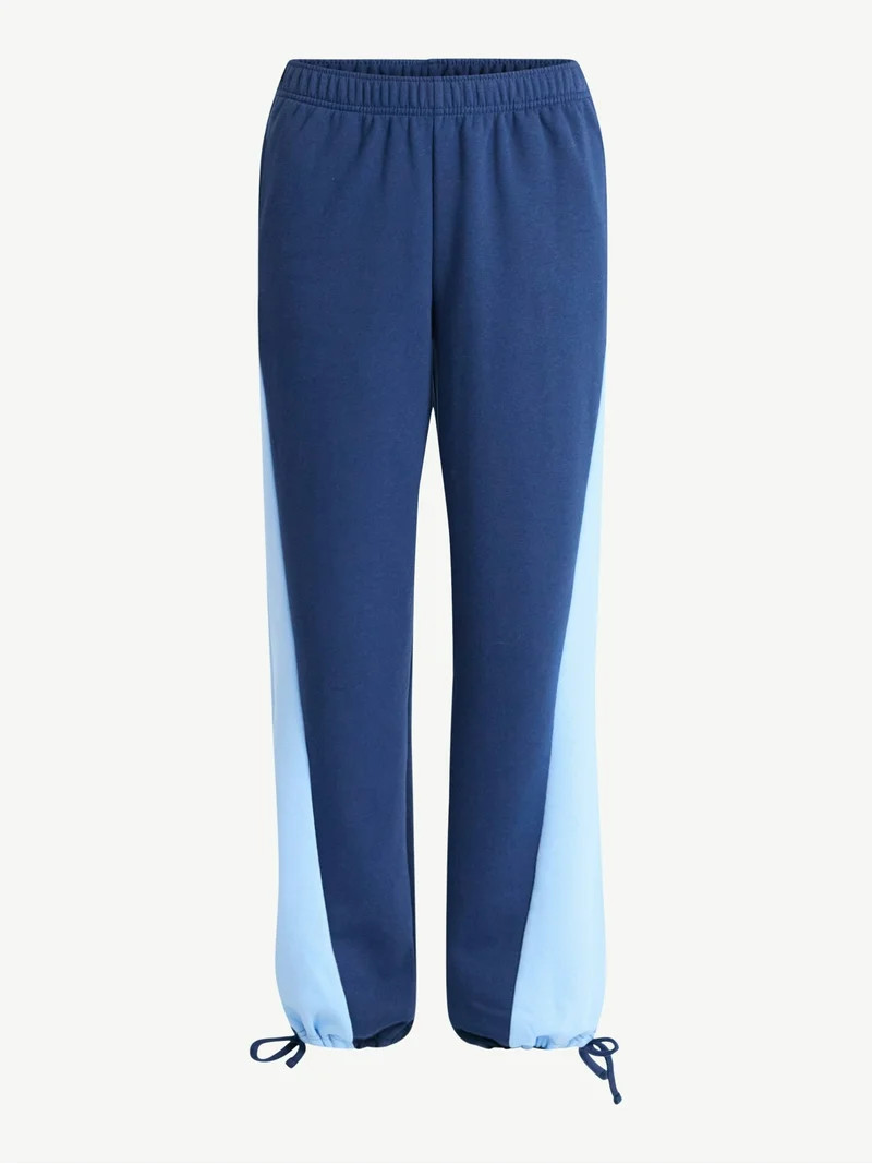 No Boundaries Colorblock Joggers, 30'' Inseam, Women’s | Walmart (US)