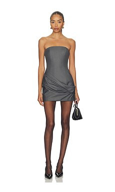 ALL THE WAYS Bray Strapless Mini Dress in Grey from Revolve.com | Revolve Clothing (Global)