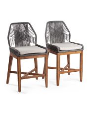 Set Of 2 Rope Crossweave Counter Chairs | Marshalls